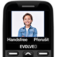 EVOLVEO EasyPhone XR, mobilní telefon pro seniory s nabíjecím stojánkem, černá