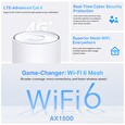 TP-LINK Deco X10-4G(1-pack) 4G+ AX1500 Mesh Wifi6 LTE System