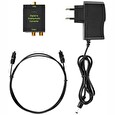 Nedis digitální audio převodník/ vstup 1x digitální RCA / 1x TosLink/ výstup 1x (2x RCA) / 1x 3,5 mm / černý