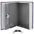Nedis trezor v podobě knihy/ zámek/ 2 klíče/ objem 1,6 L/ ABS/ocel/ černý