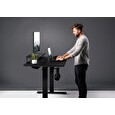 COUGAR stůl E-STAR 140 electric 1400 x 600 x 15, 720-1170mm, carbon design, monitor stand, pad, paměť nastavení 2 módy
