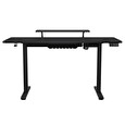 COUGAR stůl E-STAR 140 electric 1400 x 600 x 15, 720-1170mm, carbon design, monitor stand, pad, paměť nastavení 2 módy