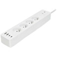 Nedis Wi-Fi chytrý prodlužovací přívod/ 3x zásuvka typu E/ 16A/ 2x USB-A/ 2x USB-C/ 2m/ Android/ iOS/ bílá