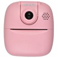 HELMER přenosná termo mini tiskárna s kamerou a fotoaparátem TP02/ 2.0" IPS/ 1200mAh/ USB-C/ Android/ iOS/ růžová