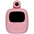 HELMER přenosná termo mini tiskárna s kamerou a fotoaparátem TP02/ 2.0" IPS/ 1200mAh/ USB-C/ Android/ iOS/ růžová
