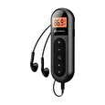 Sandberg kapesní FM rádio Recharge, dobíjecí baterie, display, černá