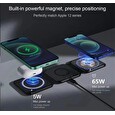 1stCOOL Qi bezdrátová přenosná nabíječka 3v1, MagSafe, bílá, USB-C