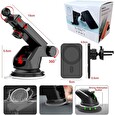1stCOOL Qi bezdrátová magnetická auto-nabíječka 15W, MagSafe kompatibilná, bílá