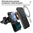 1stCOOL Qi bezdrátová magnetická auto-nabíječka 15W, MagSafe kompatibilná, bílá