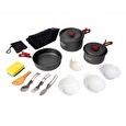 Sada nádobí Acra C21 camping set alluminium pro 2-3 osoby