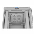 LANBERG Volně stojící skříň 19" 42U/800x1000 LCD skleněné dveře šedá
