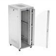 LANBERG Volně stojící skříň 19" 42U/800x1000 LCD skleněné dveře šedá