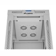 LANBERG Volně stojící skříň 19" 42U/600x800 LCD skleněné dveře šedá