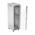 LANBERG Volně stojící skříň 19" 42U/600x800 LCD skleněné dveře šedá