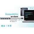 I-TEC dokovací stanice USB-C Metal Nano 2x HDMI, Power Delivery 100W + univerzální nabíječka 100W (bundle)