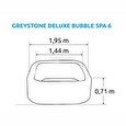 Nafukovací vířivka INTEX Pure Spa - Bubble Greystone Deluxe 6 AP -po servisu