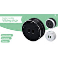 Zásuvkový modul Viking A50SB, stříbrno-černá