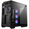 MSI skříň MAG PANO 100R PZ Black/ bez zdroje/ levé a přední sklo/ 4x 120 mm A-RGB fan/ 1x USB-C/ 1x USB3.2/ černá