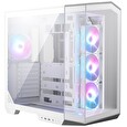 MSI skříň MAG PANO 100R PZ White/ bez zdroje/ levé a přední sklo/ 4x 120 mm A-RGB fan/ 1x USB-C/ 1x USB3.2/ bílá