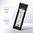 AXAGON EEM2-UB2, USB-C 10Gbps - M.2 NVMe SSD ARROW box, černý