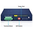 Planet BSP-115HP-5A Hybridní PoE solární switch, 5x 1Gb, 1x SFP, 1x PoE++ 802.3bt, 2x 802.3at, 2x at/pasivní, -20~65°C
