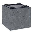 Květináč Prosperplast SIERRA CASE beton effect 77 cm antracit