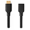 Nedis prodlužovací Ultra High Speed HDMI 2.1 kabel s ethernetem/ 8K@60Hz/ zlacené konektory HDMI-HDMI/ černý/ BOX/ 1m