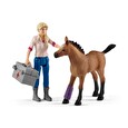 Hračka Schleich Návštěva lékaře u klisny a hříběte