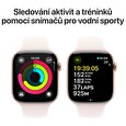 Apple Watch S10/42mm/Rose Gold/Sport Band/Light Blush/-S/M