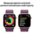 Apple Watch S10/42mm/Rose Gold/Sport Band/Plum