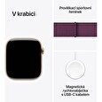 Apple Watch S10/42mm/Rose Gold/Sport Band/Plum