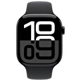 Apple Watch S10 Cell/46mm/Jet Black/Sport Band/Black/-M/L