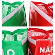 Sada SIXTOL tašky na tříděný odpad Sort Easy 3 Slim, 18 x 30 x 40 cm, 3 x 22 l, 3 ks