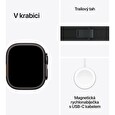 Apple Watch Ultra 2/49mm/Black/Sport Band/Black Trail/-M/L