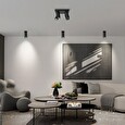 IMMAX NEO LITE PUNTO-1 SMART bodové svítidlo černé zdroj GU10 6W, RGB+CCT, Wi-Fi, BEACON, TUYA