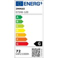 IMMAX NEO FINO SMART nástěnné + stropní svítidlo černé 120cm 72W 4752lm, Zigbee 3.0 s DO, TUYA
