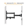 Výsuvný držák Brateck LPA68-443 pro TV 23"-55" 30kg polohovatelný nástěnný