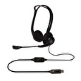 Logitech Headset Stereo PC 960/ drátová sluchátka + mikrofon/ USB/ černá