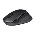 Logitech myš B330 Silent Plus, optická, bezdrátová, 3 tlačítka, 1000dpi - černá