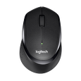 Logitech myš B330 Silent Plus, optická, bezdrátová, 3 tlačítka, 1000dpi - černá