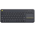 Logitech K400 Plus bezdrátová dotyková klávesnice černá, US verze