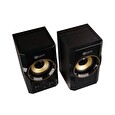 C-TECH reproduktory SPK-11, 2.0, dřevěné, černo-zlaté, USB, 5W