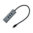 I-TEC USB C Metal 3 port HUB Gigabit Ethernet 1x USB C na RJ-45 3x USB 3.0 LED