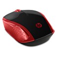 HP 200 - Myš - pravák a levák - optický - bezdrátový - 2.4 GHz - bezdrátový přijímač USB - červená