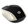 HP 200 - Myš - pravák a levák - optický - bezdrátový - 2.4 GHz - bezdrátový přijímač USB - zlaté hedvábí