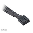 Akasa Kabel rozdvojka pro ventilátory, 1x 4-pin fan na 2x 4-pin, 15cm