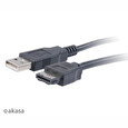 Akasa HDD adaptér Flexstor ESATA, 2,5" SATA HDD/SSD na E-SATA, 40cm