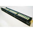 DATACOM Patch panel 48p. Cat5e 1U BK 8x6p. Modul, UTP, 19"