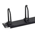 Triton 19" vyvaz. panel 1U plastový 5 x úchytka velká BK