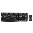 Logitech set MK120/ Drátová klávesnice + myš/ USB/ CZ/ černý